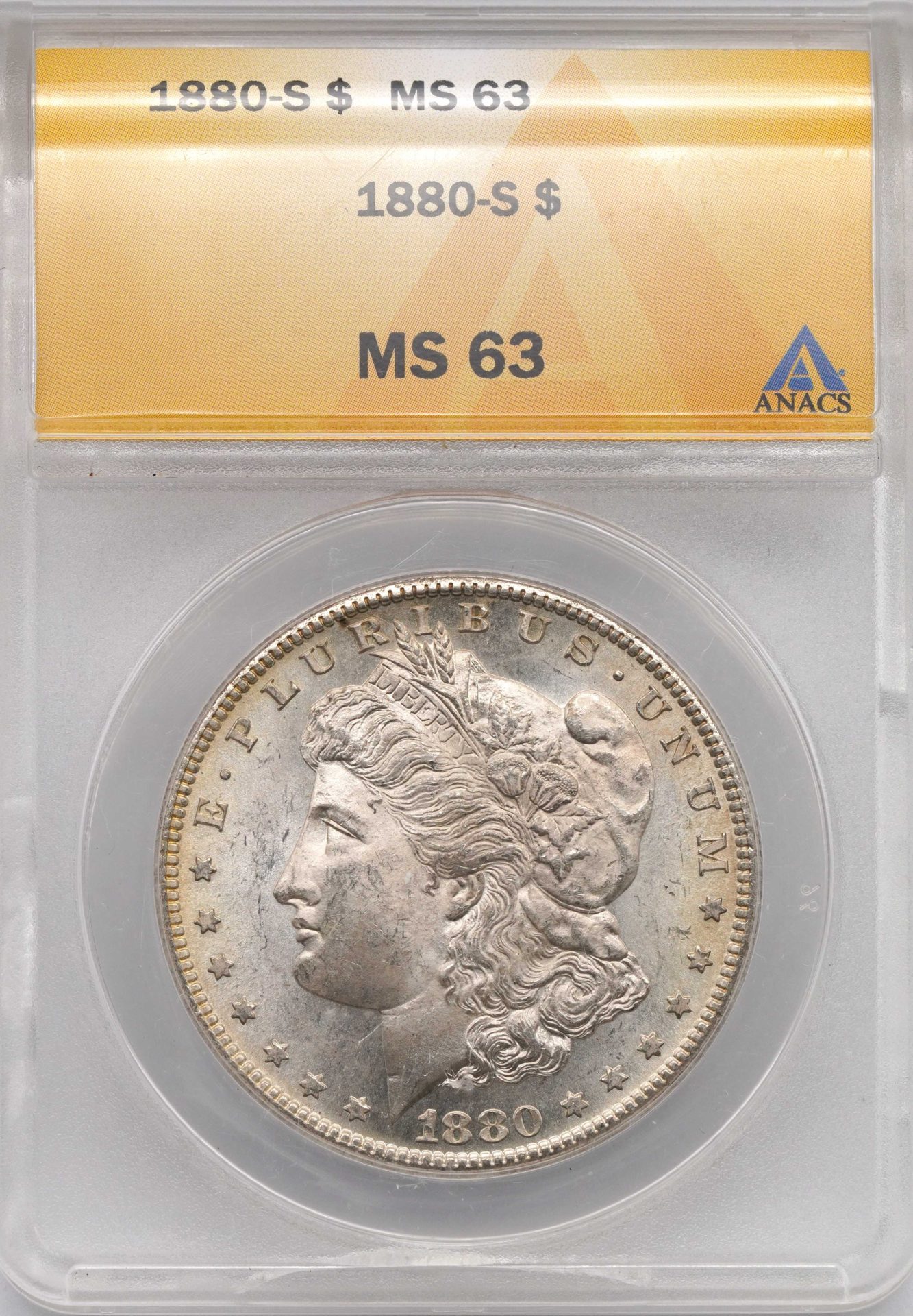 1880-S ANACS MS63 Morgan Silver Dollar - IGP Metals